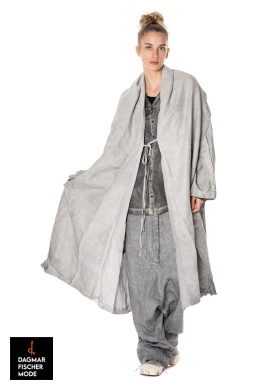 Long oversize coat by RUNDHOLZ DIP in charcoal 70% cloud & charcoal 10% cloud