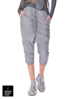 7/8 cotton low crotch trousers by RUNDHOLZ DIP in charcoal 70% cloud