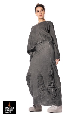 Tulip-shaped skirt by RUNDHOLZ DIP in charcoal cloud