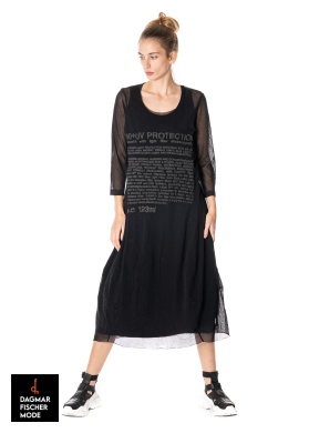 Casual dress with ¾-sleeve by RUNDHOLZ BLACK LABEL in black