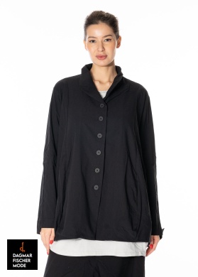 Plain oversize jacket by RUNDHOLZ BLACK LABEL in black & azur