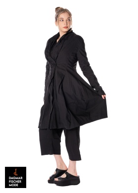 Elegant coat by RUNDHOLZ BLACK LABEL in black, grey & azur