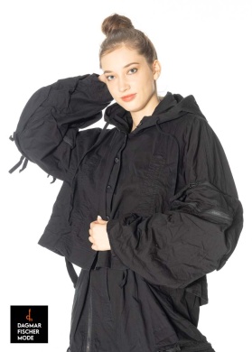Short oversize jacket by RUNDHOLZ DIP in black & schilf cloud