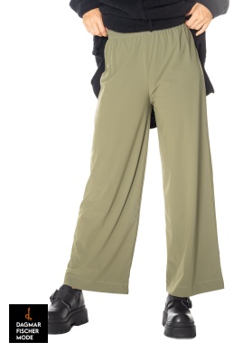 Marlene trousers by ELLi in black, green & taupe