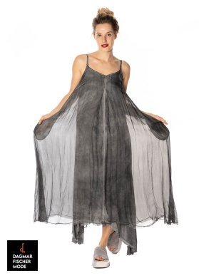 Long strap dress by sanctamuerte in grey storm & olive