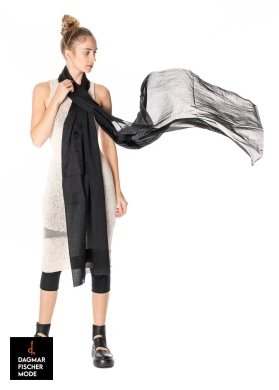 Scarf WAILL by studiob3 in black & off white