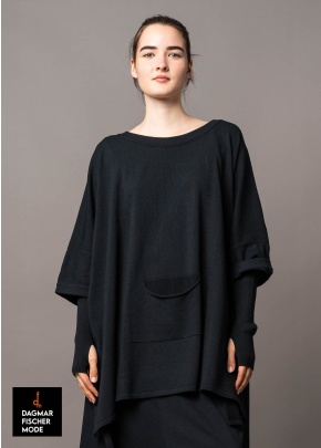 Legerer Strickpulli von KHEI in black