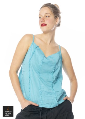 Kurzes Baumwolltop von RUNDHOLZ DIP in aqua