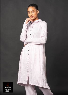 Gerade geschnittenes Hemdkleid von RUNDHOLZ in enzian 10% & rose 10%