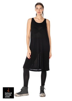 Ärmelloses Viskose Kleid von RUNDHOLZ DIP in black & charcoal cloud