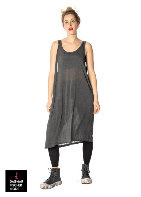Ärmelloses Viskose Kleid von RUNDHOLZ DIP in charcoal cloud