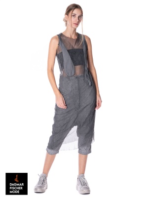 Asymmetrisches Netzkleid von RUNDHOLZ DIP in charcoal cloud