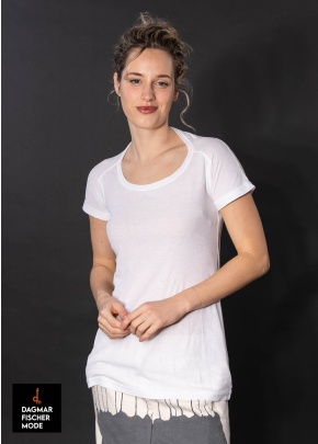 Tailliertes Basic T-Shirt von RUNDHOLZ in starwhite