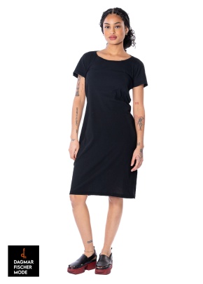 Short sleeve midi dress by RUNDHOLZ black & starwhite