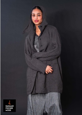 Legerer Oversize Mantel von RUNDHOLZ in asteroid check & moon check