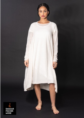 Dünnes Leinenstrickkleid von RUNDHOLZ in galaxy