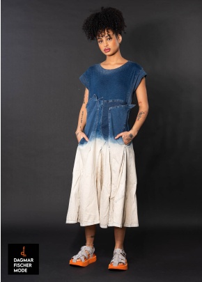 Tailliertes Jeanskleid von RUNDHOLZ DIP in bleachwash