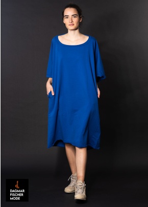 Legeres T-Shirt Kleid von RUNDHOLZ DIP in black & royal