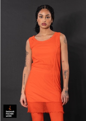 Langes Basic Top von RUNDHOLZ DIP in mandarine & royal