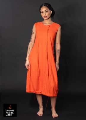 Detailed dress by RUNDHOLZ DIP in black, royal & mandarine