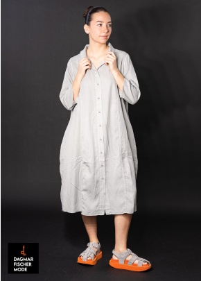 Oversize Kleid von RUNDHOLZ BLACK LABEL in grey pigment & aqua pigment
