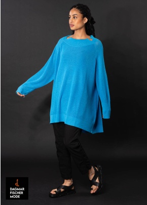 Thin oversize knitted tunic by RUNDHOLZ BLACK LABEL in four seasonal colors