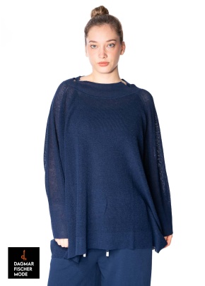 Dünne Oversize Stricktunika von RUNDHOLZ BLACK LABEL in vier saisonalen Farben