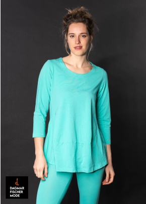 3/4 Arm T-Shirt von RUNDHOLZ BLACK LABEL in aqua