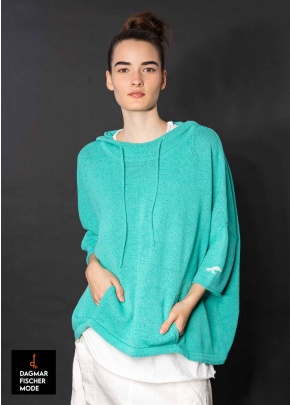 Oversize Kapuzenpullover von RUNDHOLZ BLACK LABEL in aqua print & malibu print
