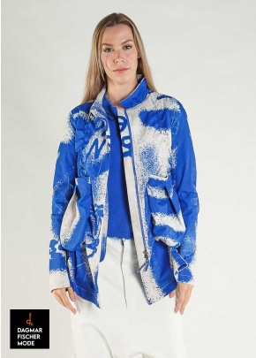 Rainproof jacket by RUNDHOLZ in prints of the season