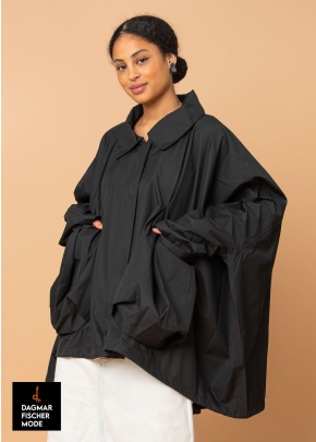Rainproof one-size jacket by RUNDHOLZ in black - B-Goods in black, onesize