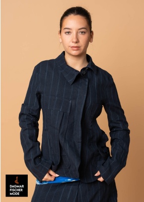 Fitted linen blazer by RUNDHOLZ in seasonal colors