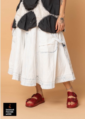 Denim skirt by RUNDHOLZ in indigo faded