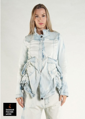 Denim jacket by RUNDHOLZ in indigo faded