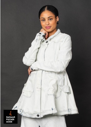 Denim jacket by RUNDHOLZ in indigo faded