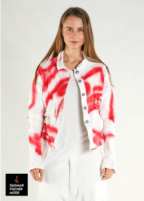 Denim jacket by RUNDHOLZ in graffiti