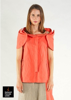 Bluse/Jacke von RUNDHOLZ in black, elctric & ketchup