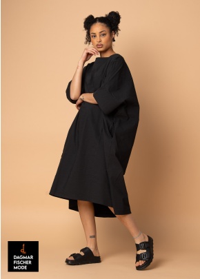 Hochelastisches Onesize Kleid von RUNDHOLZ in black, electric & ketchup