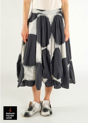 Sommerrock mit Punkten von RUNDHOLZ in black print & electric print