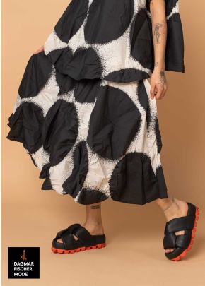 Sommerrock mit Punkten von RUNDHOLZ in black print & electric print