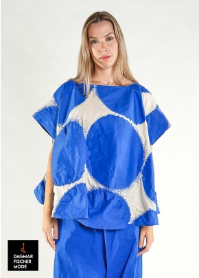 Shirt mit Punkten von RUNDHOLZ in black print & electric print