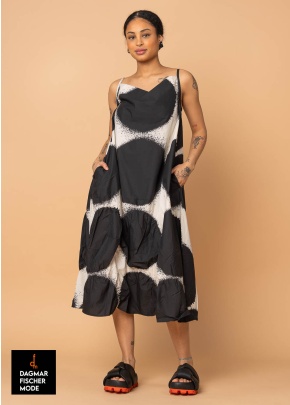 Kleid mit Punkten von RUNDHOLZ in black print & electric print