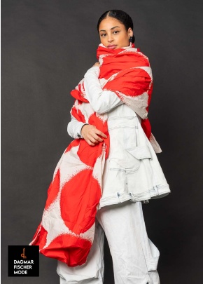 Schal mit Punkten von RUNDHOLZ in black print & electric print