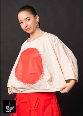 Kurzes Shirt von RUNDHOLZ in black print & marshmallow print