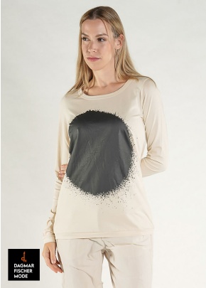 Tailliertes Shirt von RUNDHOLZ in black print & marshmallow print