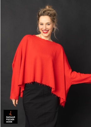 Kuscheliger Onesize Pulli von RUNDHOLZ in black, electric & ketchup