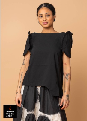 Elasticated shirt by RUNDHOLZ in black