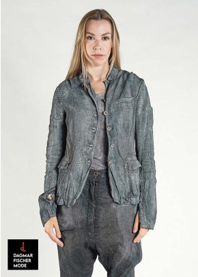 Fitted jacket by RUNDHOLZ DIP in black fog