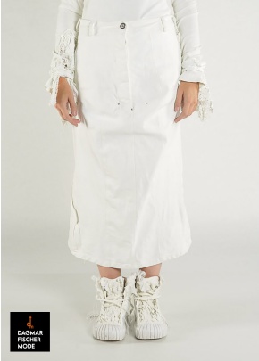 Fancy denim skirt by RUNDHOLZ DIP in sky fog