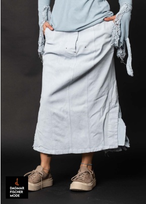 Fancy denim skirt by RUNDHOLZ DIP in sky fog
